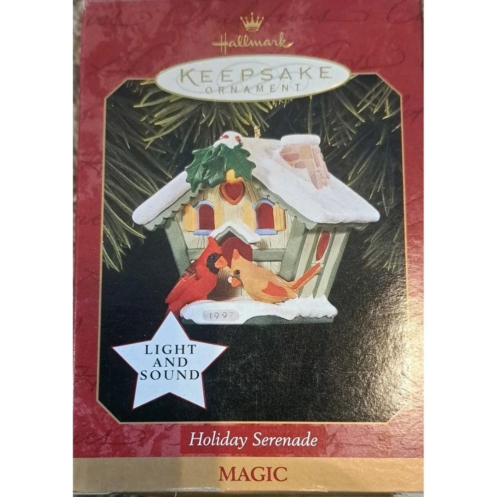1997 Hallmark Keepsake Holiday Serenade Magic‎ Ornament Light & Sound Vintage